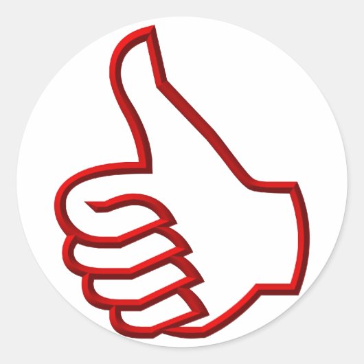 Sticker Rond Pouce Haut main (Devant)