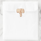Sticker Rond Pouce vers le bas - Emoji (Sac)