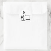 Sticker Rond Pouce vers le haut (Sac)