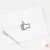 Sticker Rond Pouce vers le haut (Enveloppe)