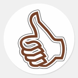 Sticker Rond Pouce vers le haut