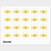 Sticker Rond Pouce vers le haut (Feuille)