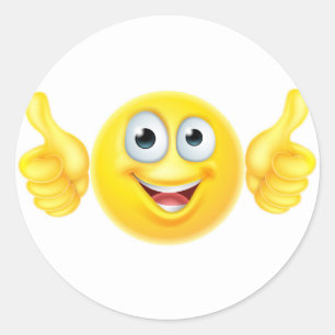 Sticker Rond Pouce vers le haut