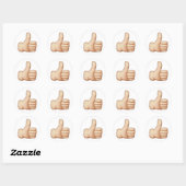 Sticker Rond Pouce vers le haut - Emoji (Feuille)