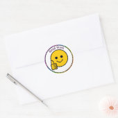 Sticker Rond Pouce vers le haut Face bon travail (Enveloppe)