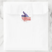 Sticker Rond Pouce vers le haut USA (Sac)