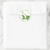 Sticker Rond Pouce verte (Sac)