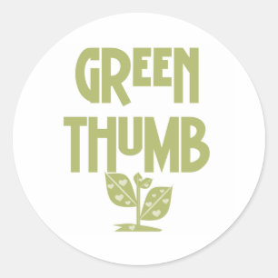 Sticker Rond Pouce verte