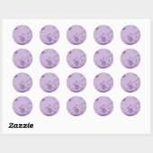 STICKER ROND POUCES ET POINTS DE CERCLE LUMINEUX (Feuille)