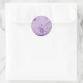 STICKER ROND POUCES ET POINTS DE CERCLE LUMINEUX (Sac)
