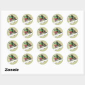 Sticker Rond Poudre fraîche (Feuille)