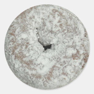 Sticker Rond Poudre sucré beigne rond collants brillants