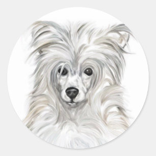 Sticker Rond Pouf chinois en poudre