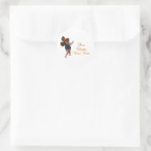 Sticker Rond Poule de Bow wow wow (Sac)