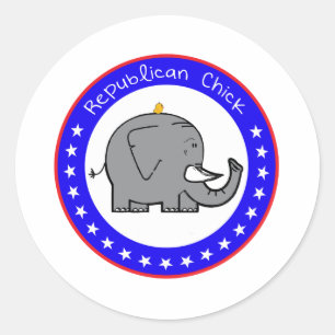 Sticker Rond poule républicaine