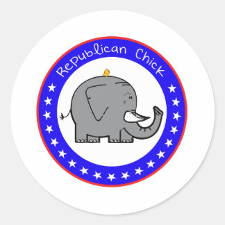 Sticker Rond poule républicaine