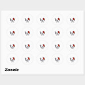 Sticker Rond poulet (Feuille)
