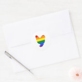 Sticker Rond Poulet arc-en-ciel (Enveloppe)