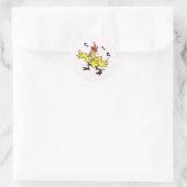 Sticker Rond Poulet ChaChaCha (Sac)