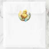 Sticker Rond Poulet de Pâques 1, Pâques (Sac)
