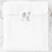 Sticker Rond Poulet de poulet chelly (Sac)