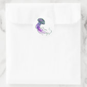 STICKER ROND POULET ET TENTACLES (Sac)