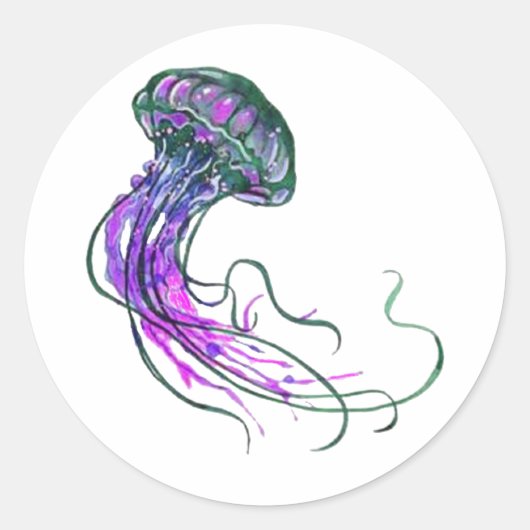 STICKER ROND POULET ET TENTACLES (Devant)