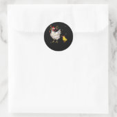 Sticker Rond Poulet Noël Teinder Reindeer lumières de Noël (Sac)