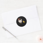Sticker Rond Poulet Noël Teinder Reindeer lumières de Noël (Enveloppe)