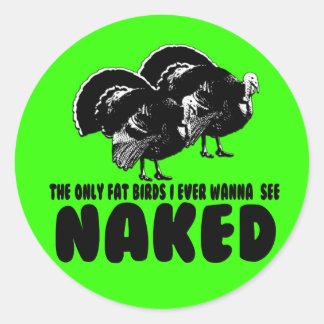 Sticker Rond Poulet rude