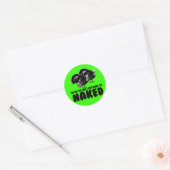 Sticker Rond Poulet rude (Enveloppe)