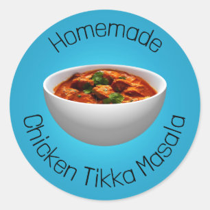 Sticker Rond Poulet Tikka Masala