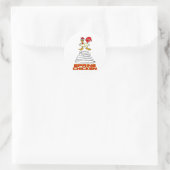 Sticker Rond Poulets de printemps (Sac)