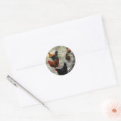 Sticker Rond Poulets Doin Chicken Stuff (Enveloppe)