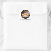 Sticker Rond Poulets spatiaux (Sac)
