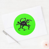Sticker Rond poulpe (Enveloppe)