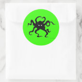 Sticker Rond poulpe (Sac)