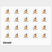 Sticker Rond Poumon d'Halloween (Feuille)