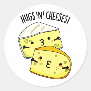 Sticker Rond Poumons Et Fromages Drôle Pun De Fromage