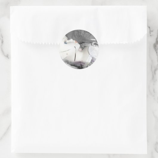 Sticker Rond Poupée cassée (Sac)