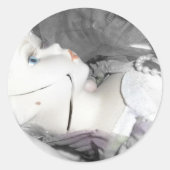 Sticker Rond Poupée cassée (Devant)