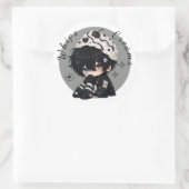Sticker Rond Poupée Crème Chantilly (Sac)