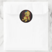 Sticker Rond Poupée Voodoo Rag avec boutons Patches et Pins (Sac)