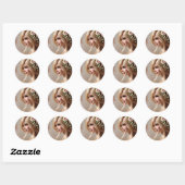 Sticker Rond "Poupées enchantées : Gardiens des rêves et Précie (Feuille)