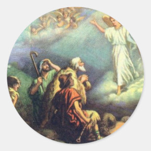 Sticker Rond Pour à nous un enfant est né !