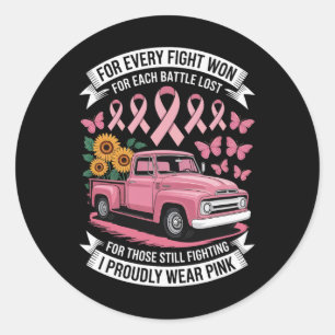 Sticker Rond Pour Chaque Combat Gagné, Je Porte Fièrement Le So