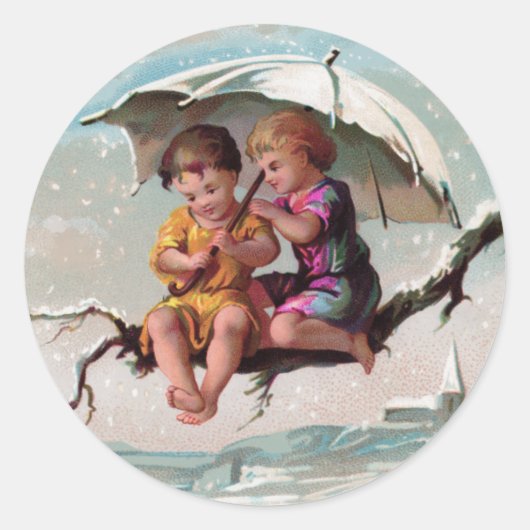 Sticker rond pour enfants Treetop (Devant)