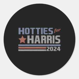 Sticker Rond Pour Harris 24 Hotties Pour Harris 2024 Tee 3