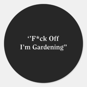 Sticker Rond Pour Hors Jardin