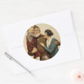 Sticker Rond Pour la maison et le pays (Enveloppe)